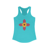 New Mexico Zia Sunflower Racerback Tank for Women