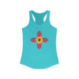 New Mexico Zia Sunflower Racerback Tank for Women