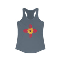 New Mexico Zia Sunflower Racerback Tank for Women