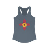 New Mexico Zia Sunflower Racerback Tank for Women