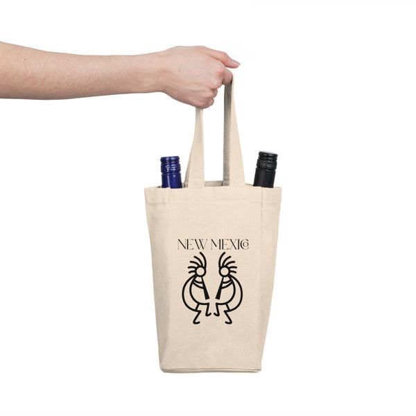 New Mexico Kokopelli Designed Double Wine Tote Bag