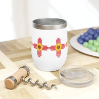 New Mexico Zia Sunflower Chill Wine Tumbler