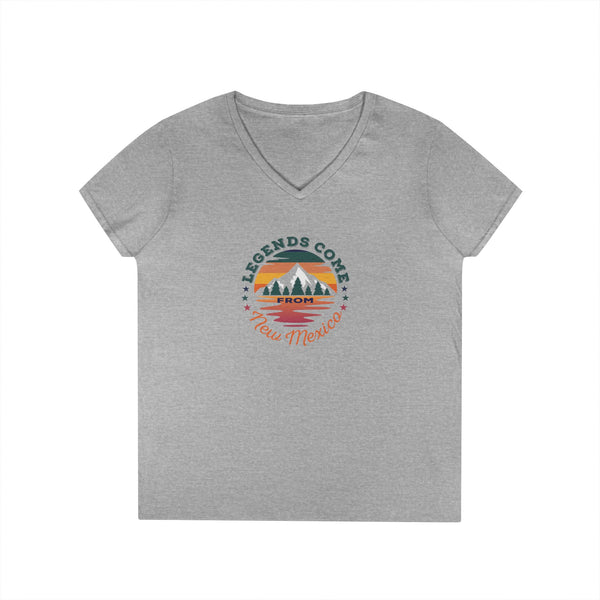 Southwest V-Neck T-Shirt - New Mexico Land of Enchantment Tee, Travel Shirt